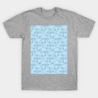 Airplanes for Days Continuous Pattern T-Shirt